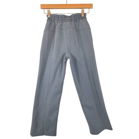 Lululemon Womens Softstreme High Rise Straight Leg Cropped Pant Size 0 Blue Gym - Picture 2 of 10